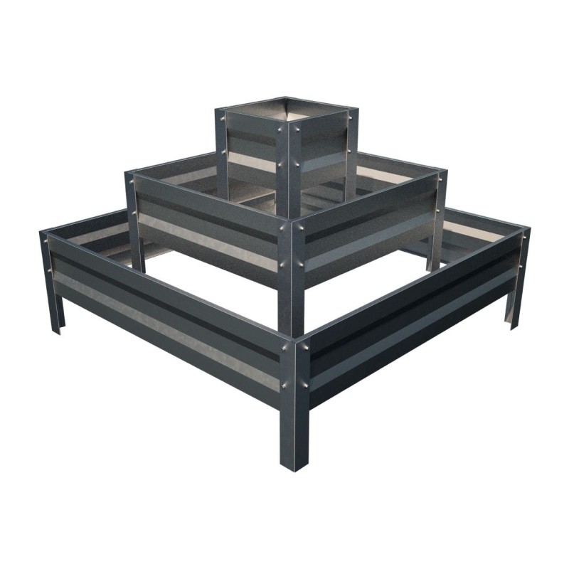 Klomb Piramida kwadratowa trzypoziomowa MINI