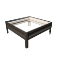 czarna ocynkowana grządka podwyższona 20 firmy botanic 100 x 100