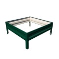 zielona ocynkowana grządka podwyższona 20 firmy botanic 100 x 100