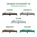 Kolory grządek podwyższonych 20 wysokości 100 x 200 firmy botanic