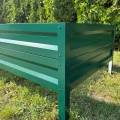 zielona ocynkowana grządka podwyższona 40 firmy botanic 100 x 100