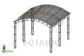 wiata samochodowa łukowa, wizualizacja 3D