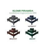 Klomb Piramida kwadratowa trzypoziomowa MINI