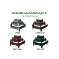Klomb Sześciokątny trzypoziomowy